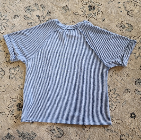 NWOT Blumin Apparel Denim colored top size small - Picture 4 of 12